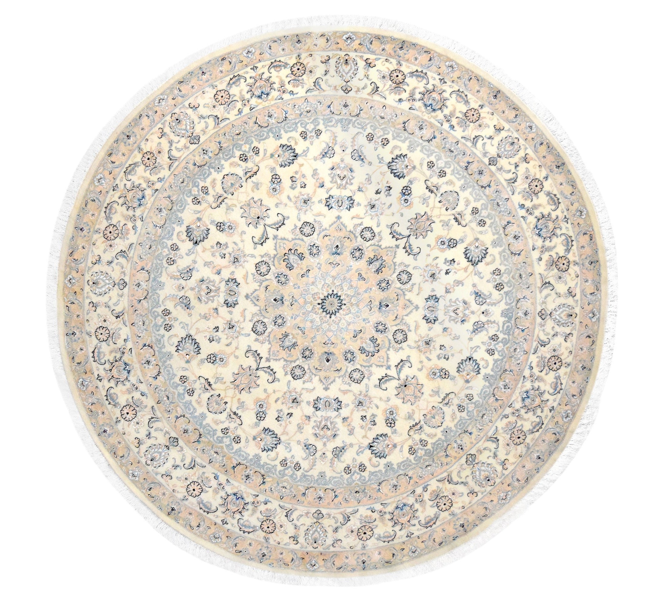 Round Nain Ivory Rug Tapis Rugs & Carpet