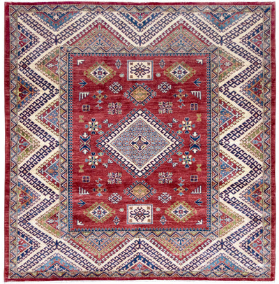 Kazak Wynwood Rug handmade area rug Shop Tapis 6'8" X 6'8" 