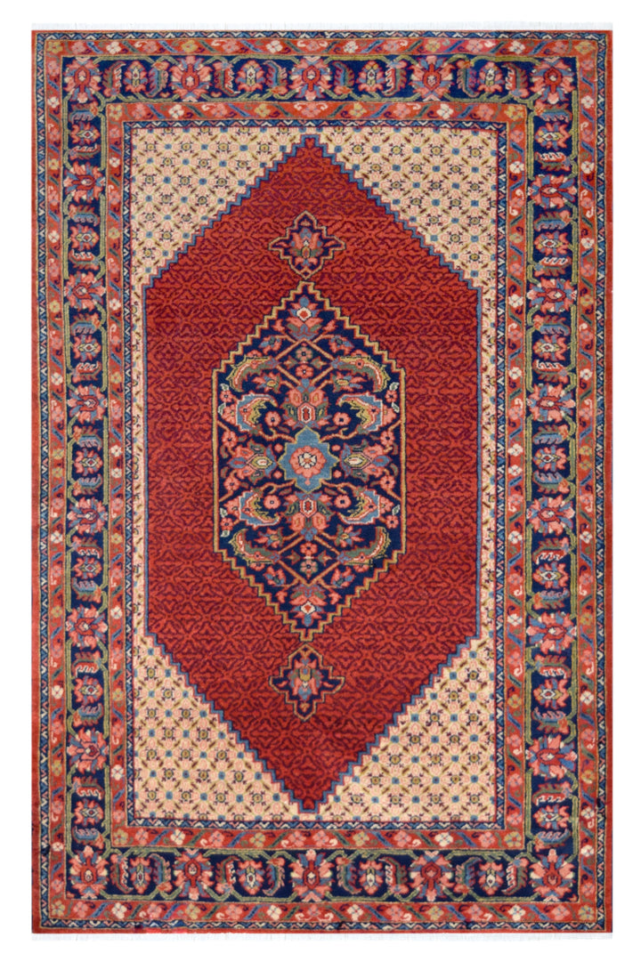 Caucasian Rust Wool Rug