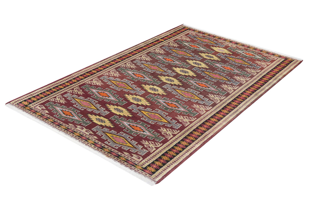 Caucasian Geometric Rug