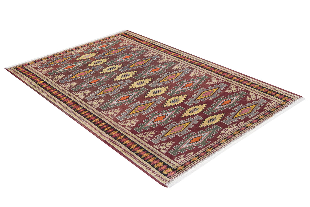 Caucasian Geometric Rug