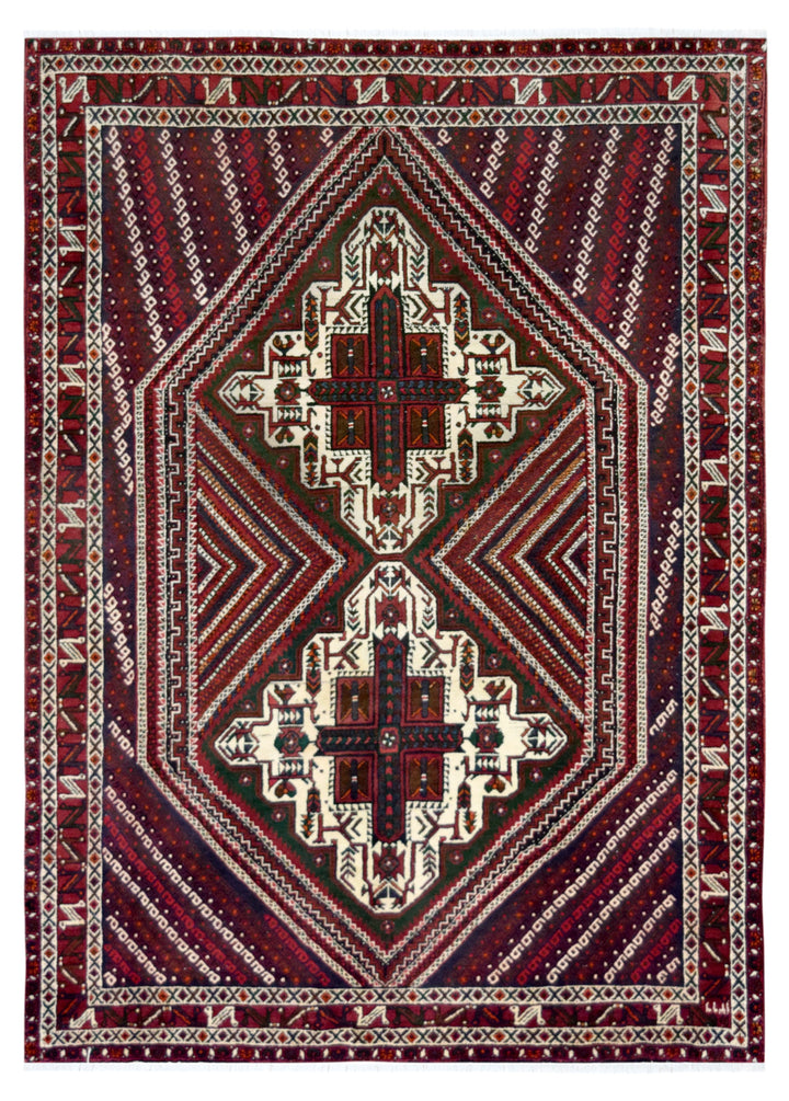 Afshar Red Wool Rug