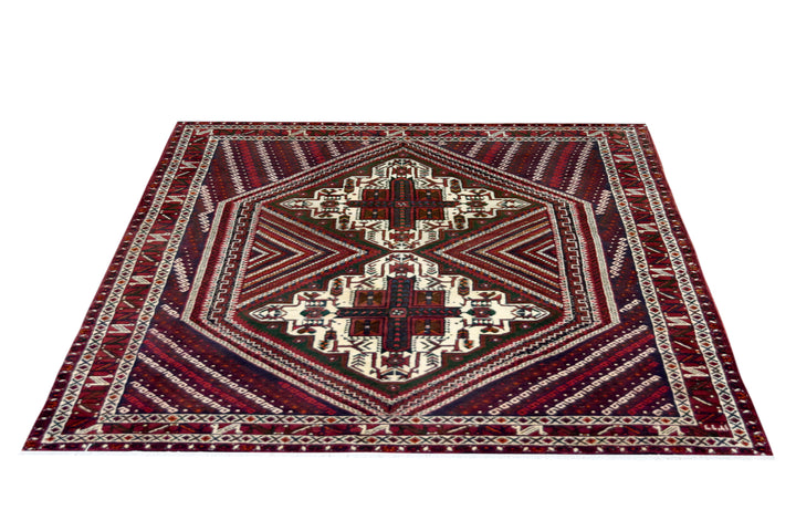 Afshar Red Wool Rug