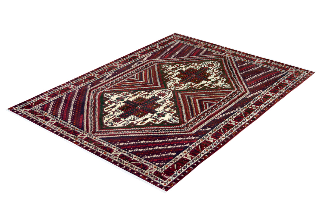 Afshar Red Wool Rug