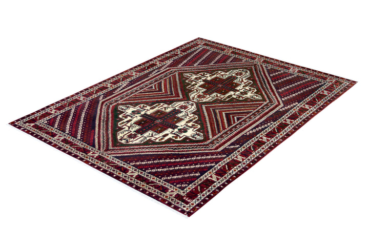 Afshar Red Wool Rug