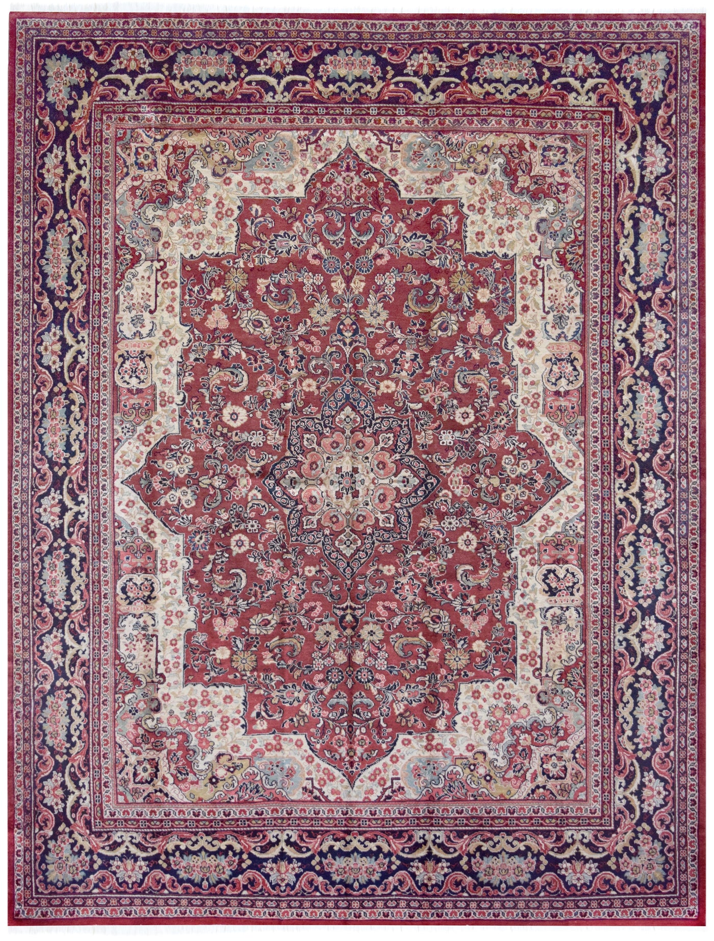 Antique Persian Medallion Sultanabad Rug