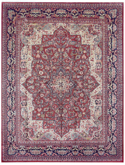 Antique Persian Medallion Sultanabad Rug