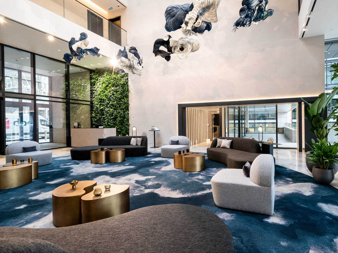 Watercolour commercial broadloom/ area rug