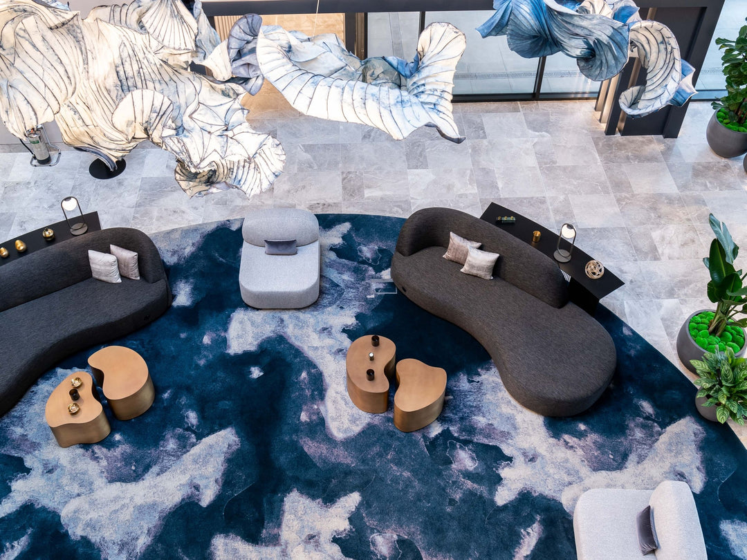 Watercolour commercial broadloom/ area rug