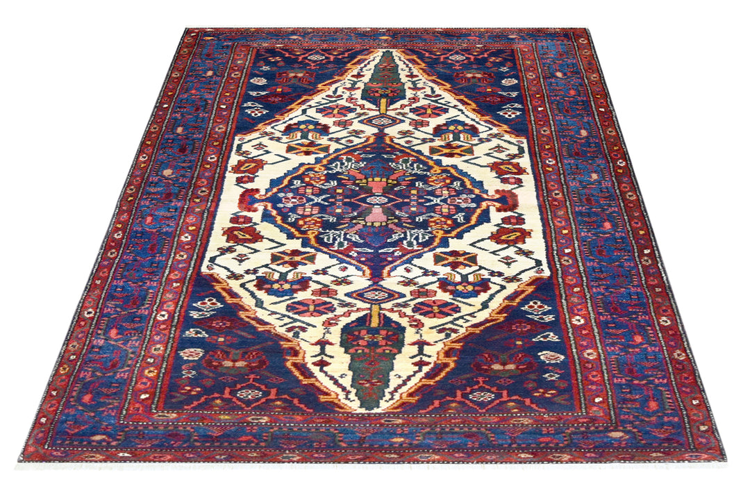 Antique Bakhtiari Medallion Rug