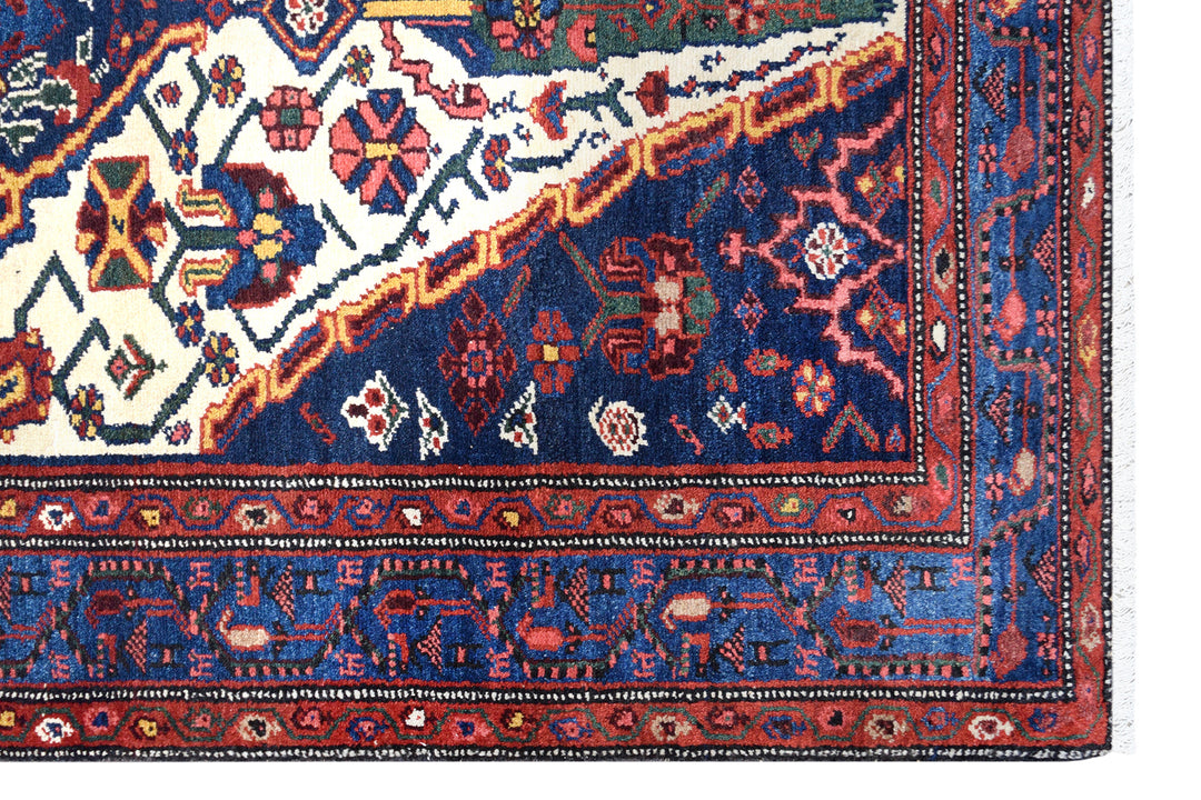 Antique Bakhtiari Medallion Rug