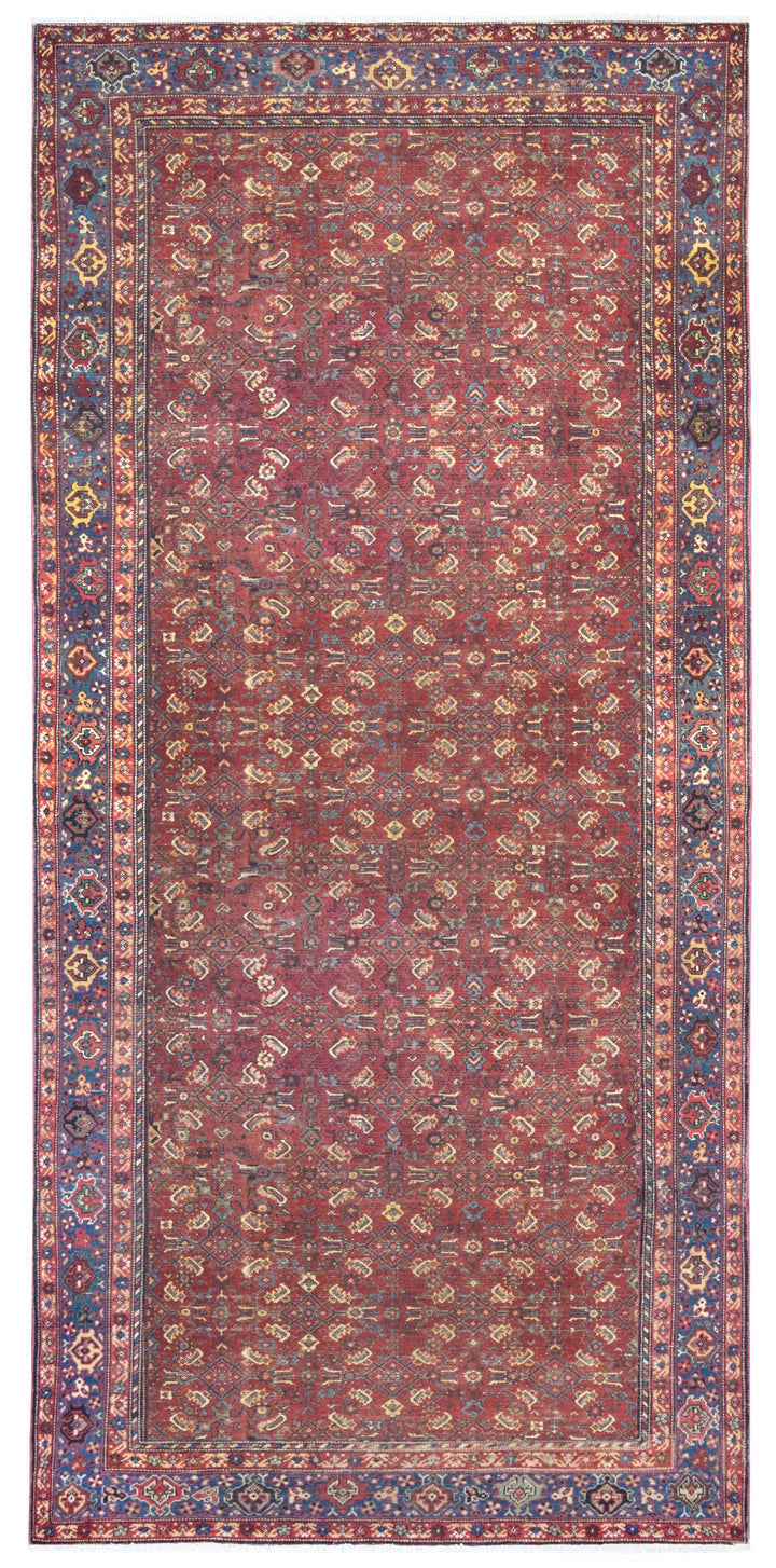 Antique Malayer Burgundy Rug