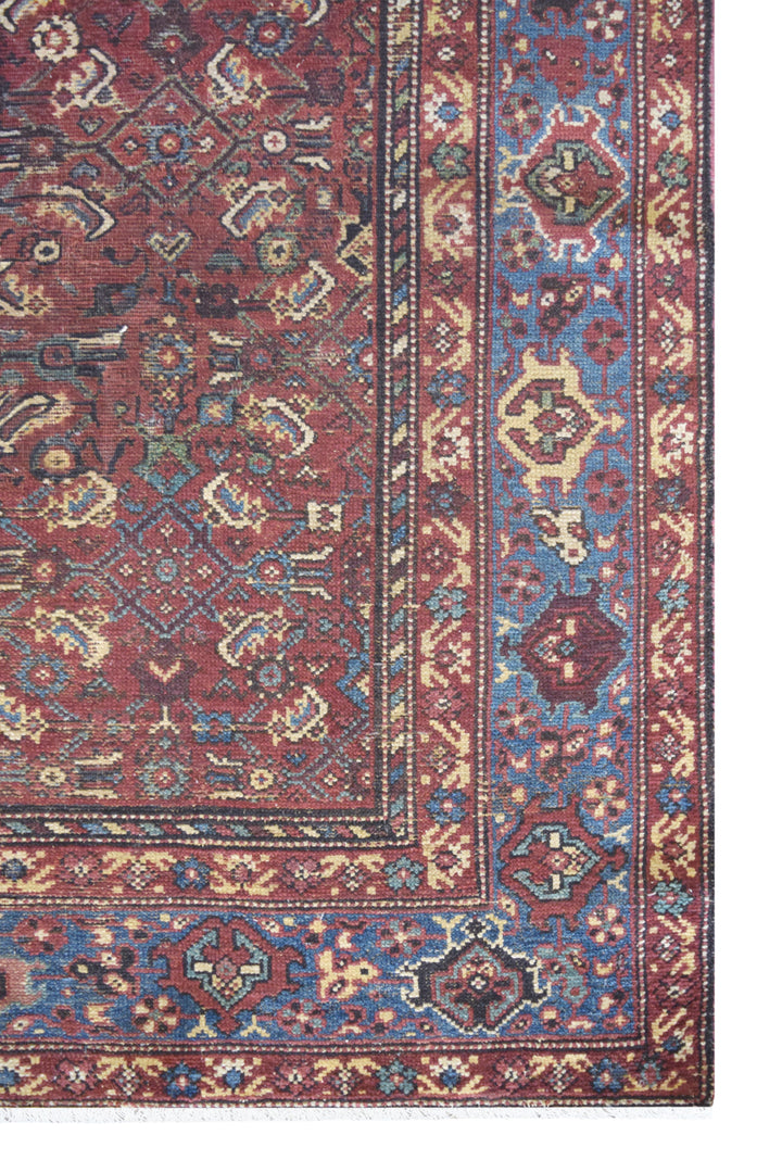 Antique Malayer Burgundy Rug