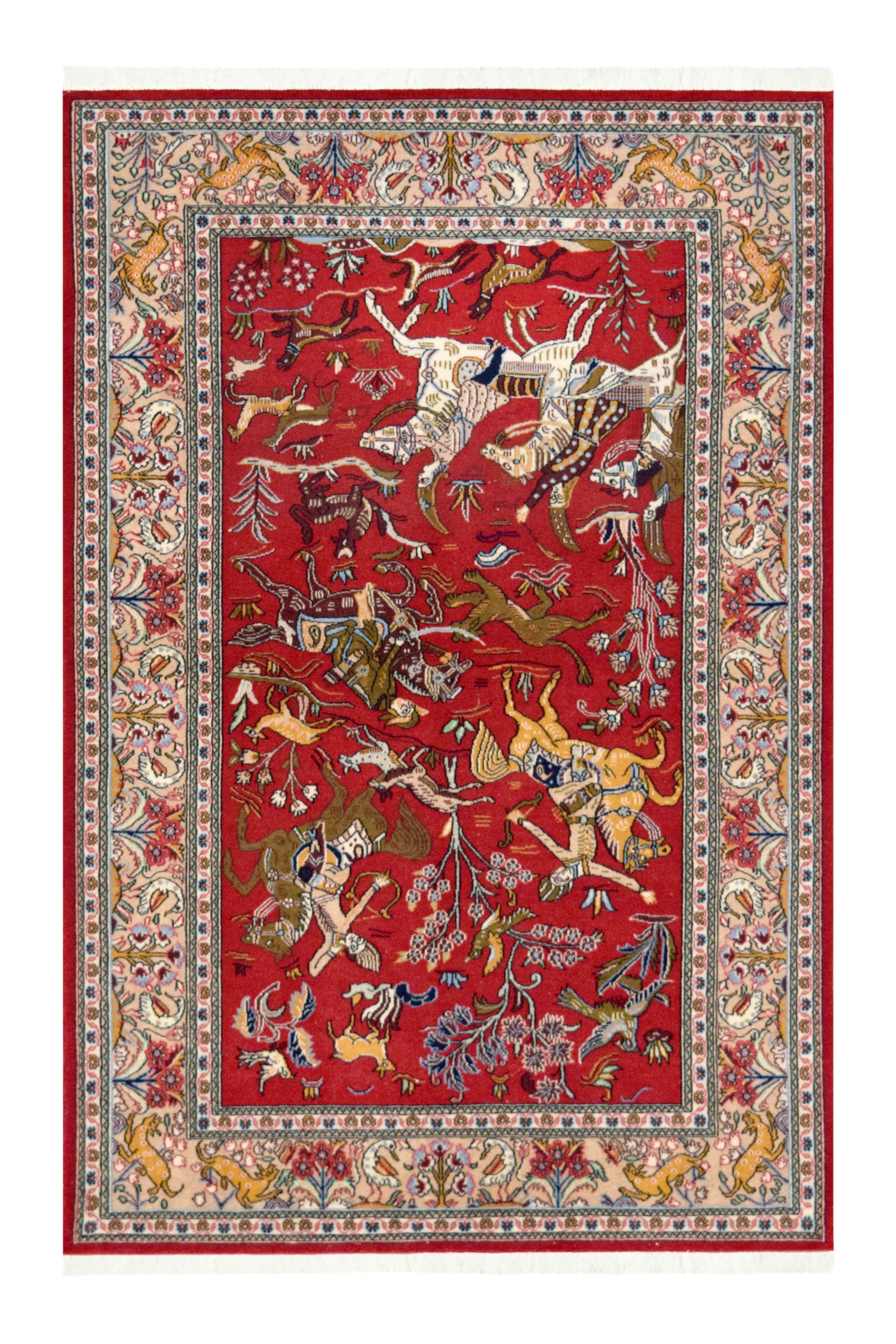 Qum Hunting design Rug – Tapis Rugs & Carpet