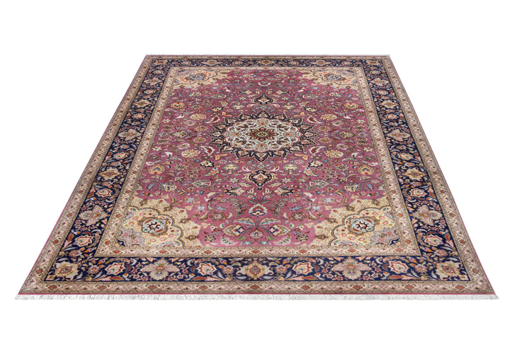 Tabriz Plum Medallion Rug