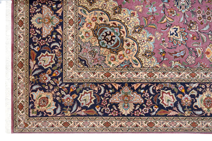 Tabriz Plum Medallion Rug