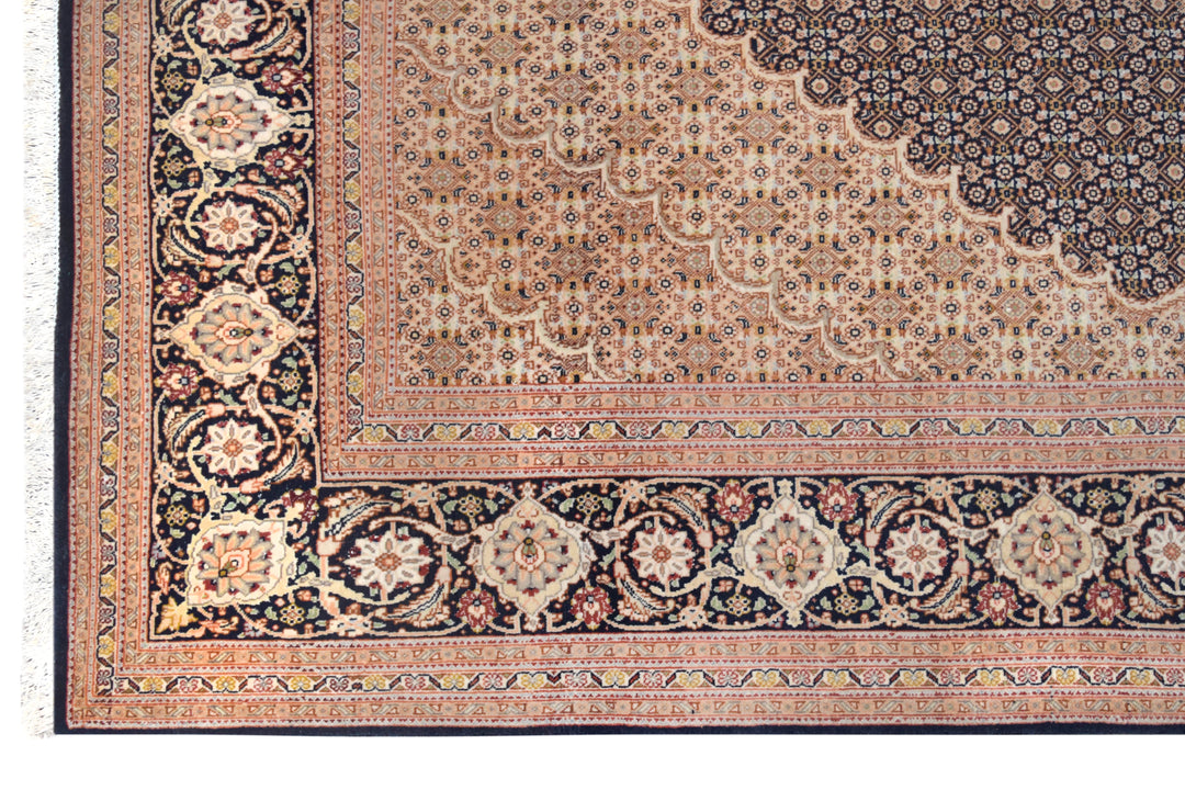 Persian Tabriz Mahi Chestnut Rug