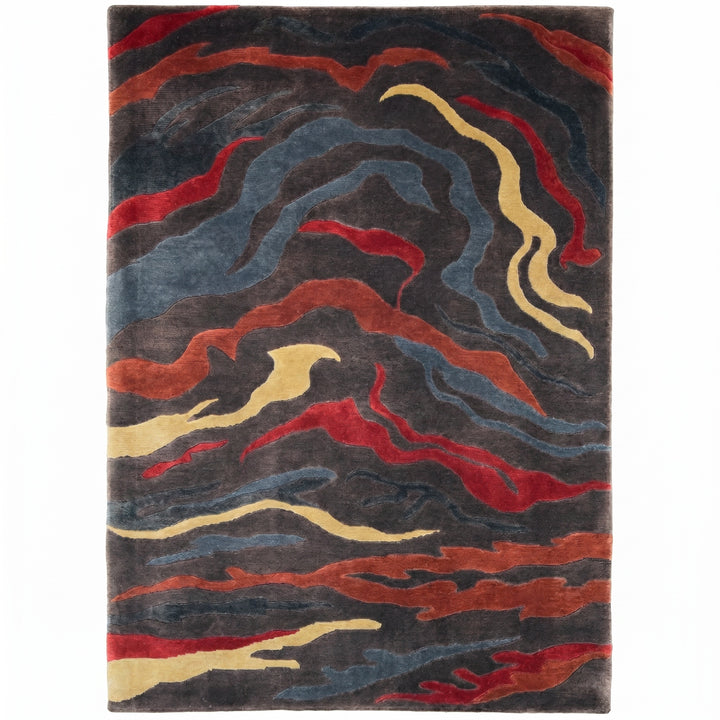 Tibetan Himalayan Flame Rug