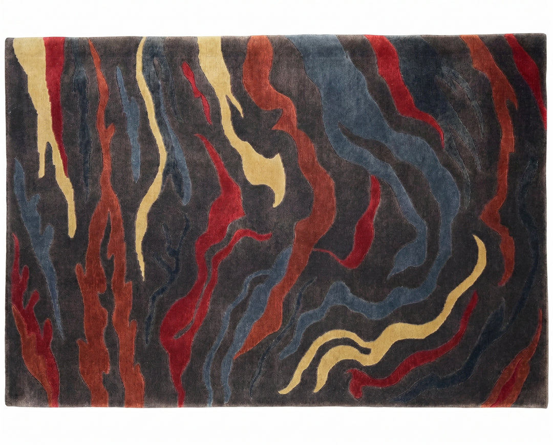 Tibetan Himalayan Flame Rug