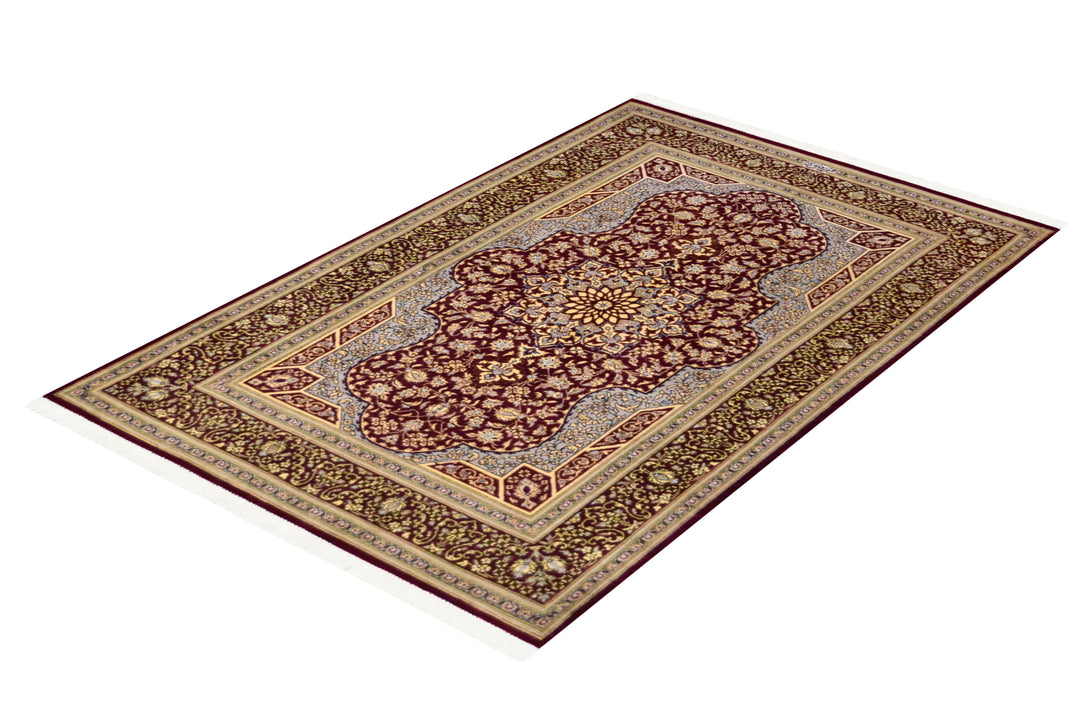 Qum Jasmshidi Persian Silk Rug