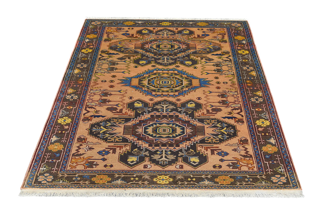 Antique Milas Geometric beige rug