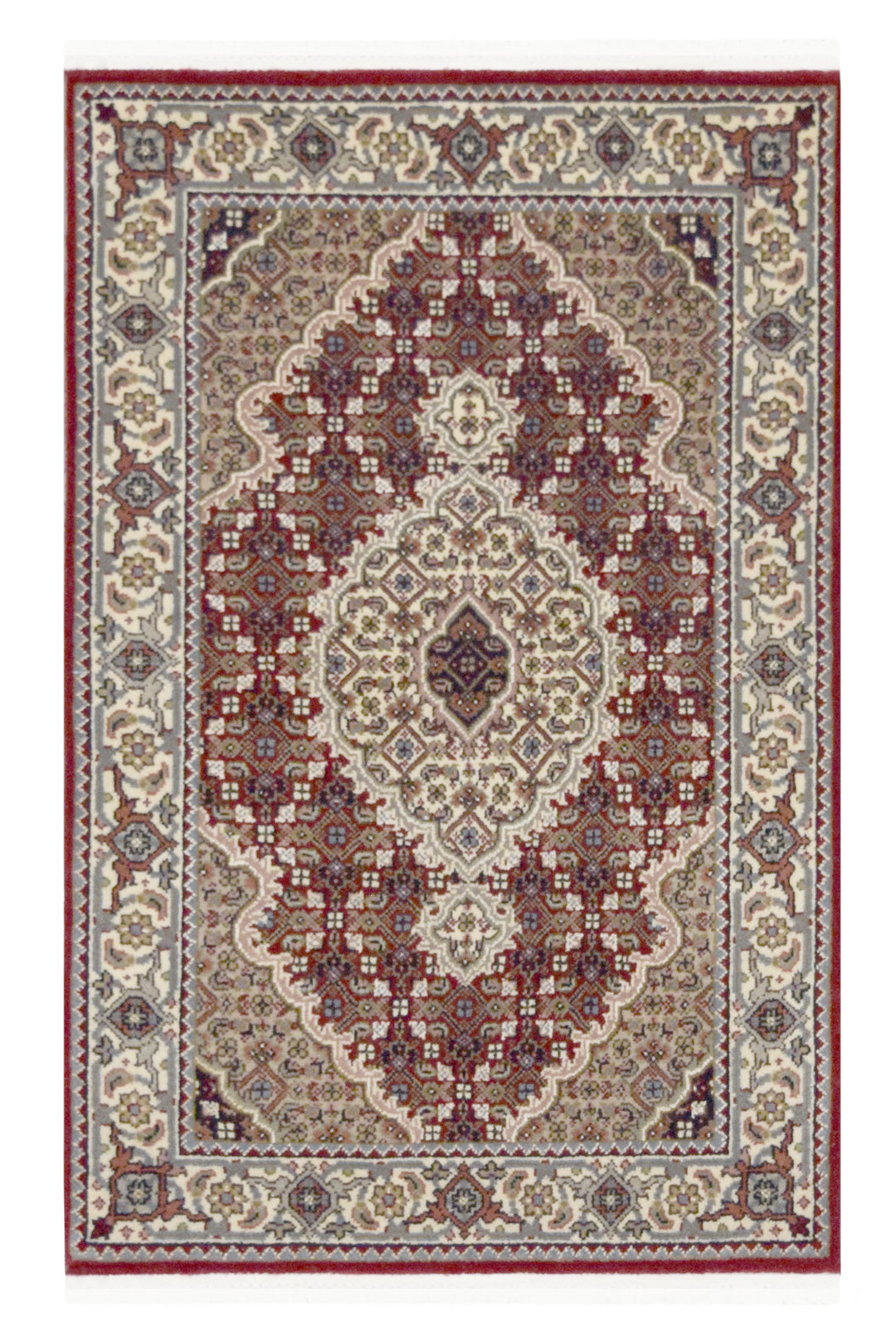 Tabriz Mahi Red Diamond Rug