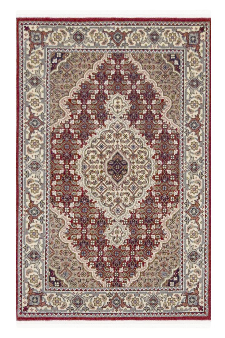 Tabriz Mahi Red Diamond Rug