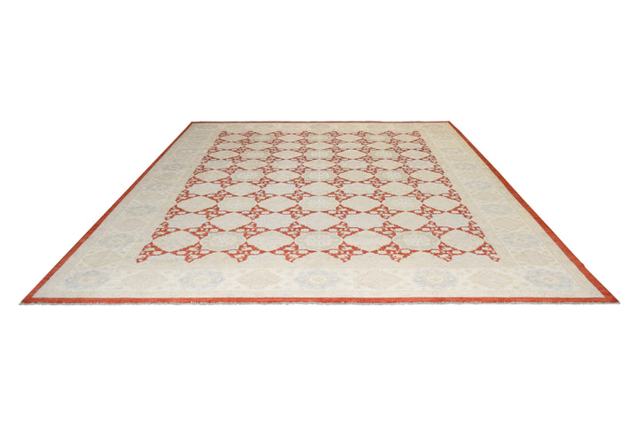 Ziegler Rust Diamond Rug