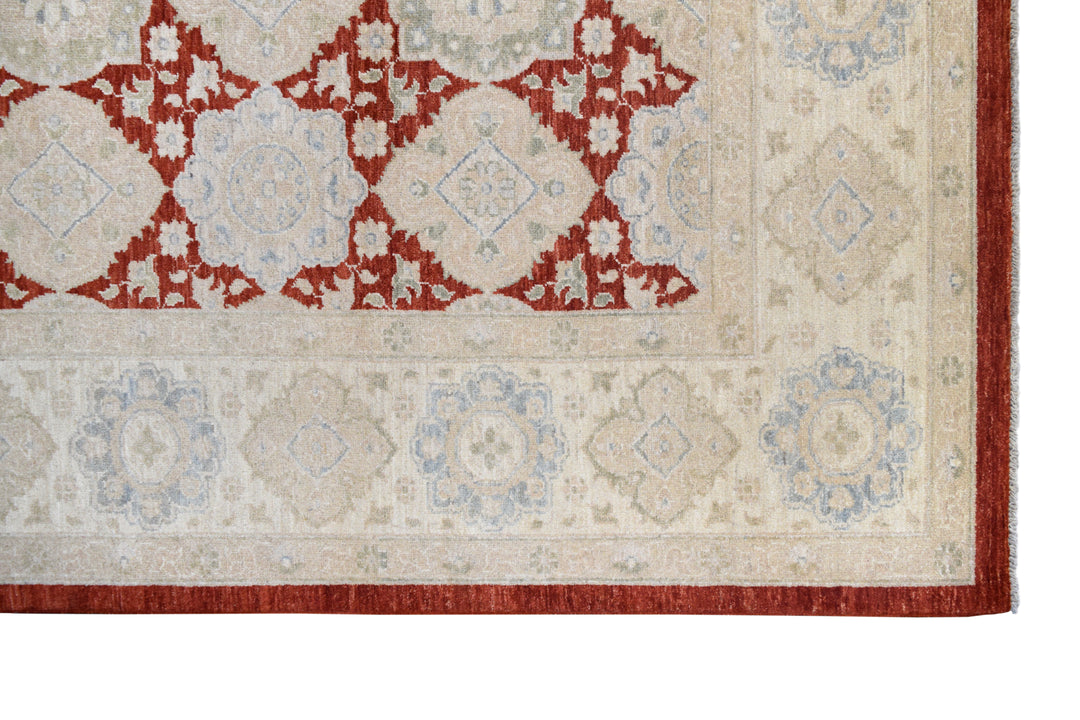 Ziegler Rust Diamond Rug