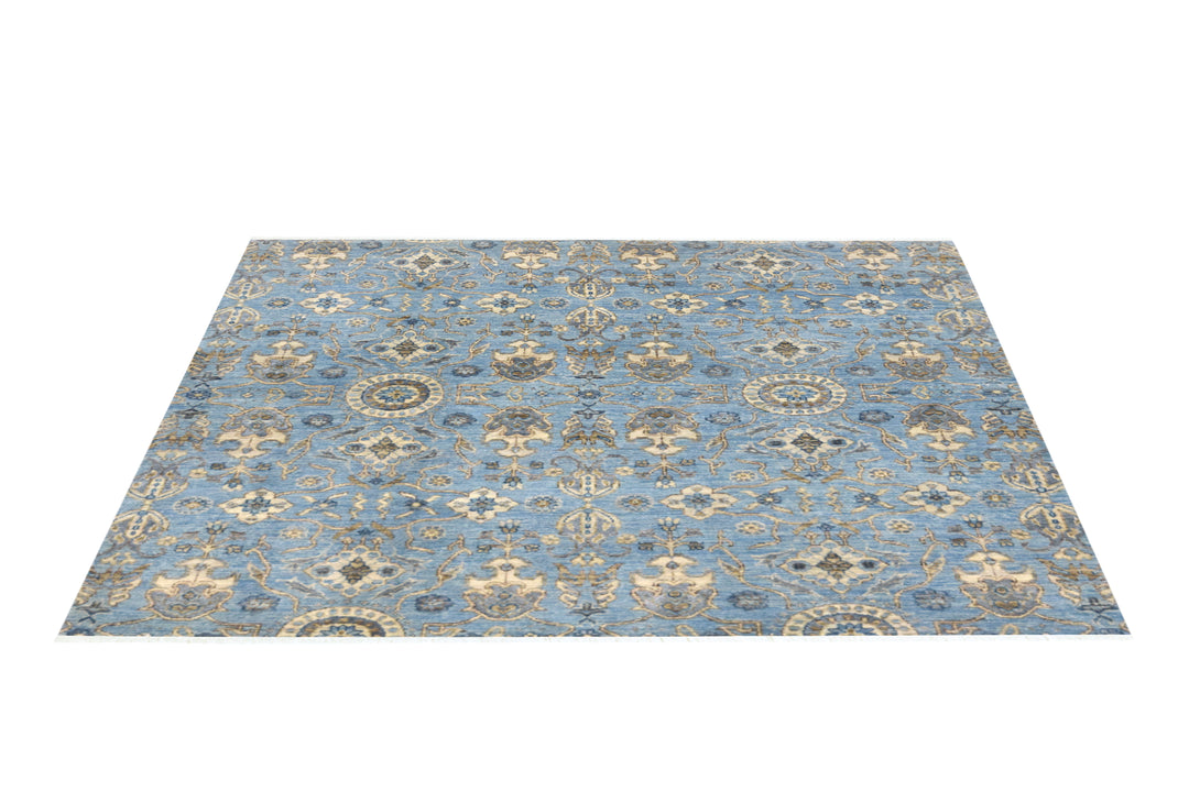 Ziegler Blue Square Rug