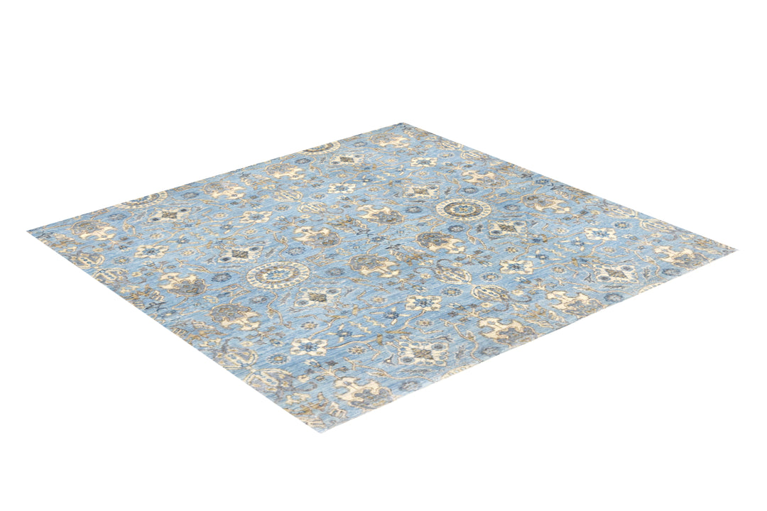 Ziegler Blue Square Rug