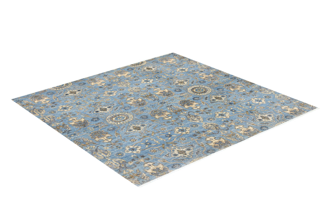 Ziegler Blue Square Rug