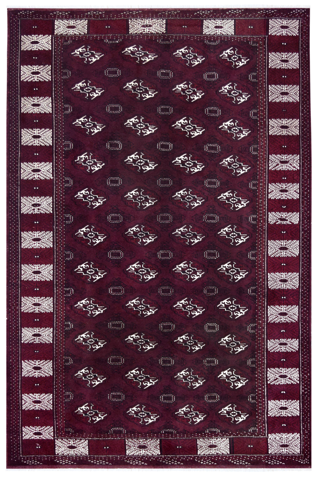 Turkoman Burgundy Rug