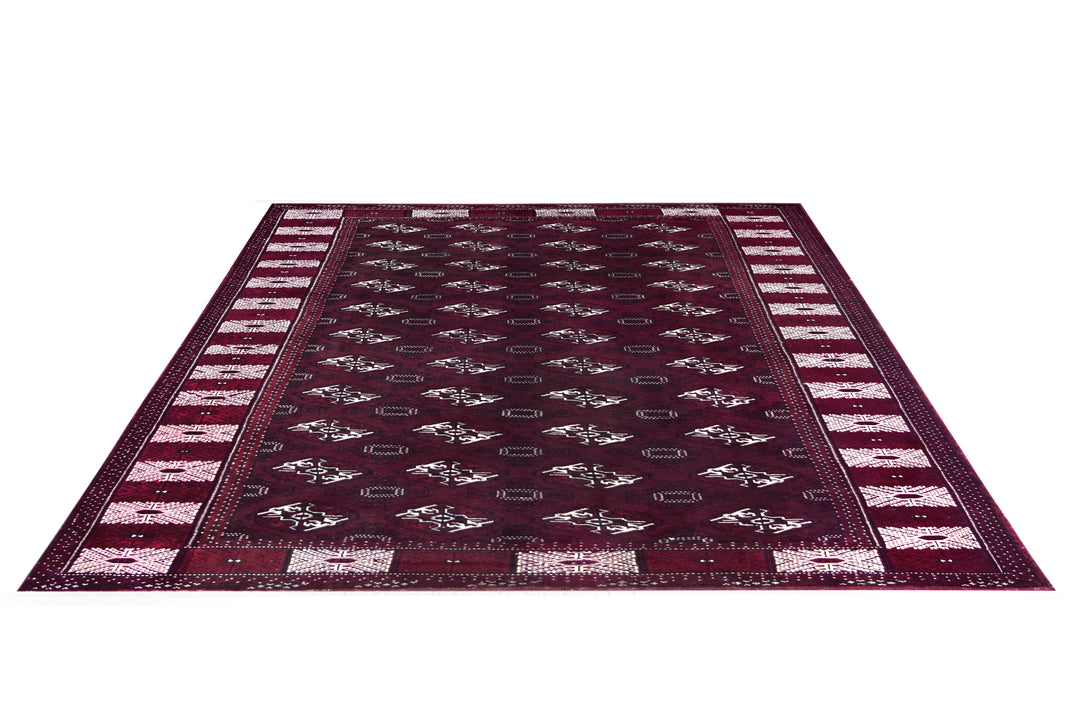 Turkoman Burgundy Rug