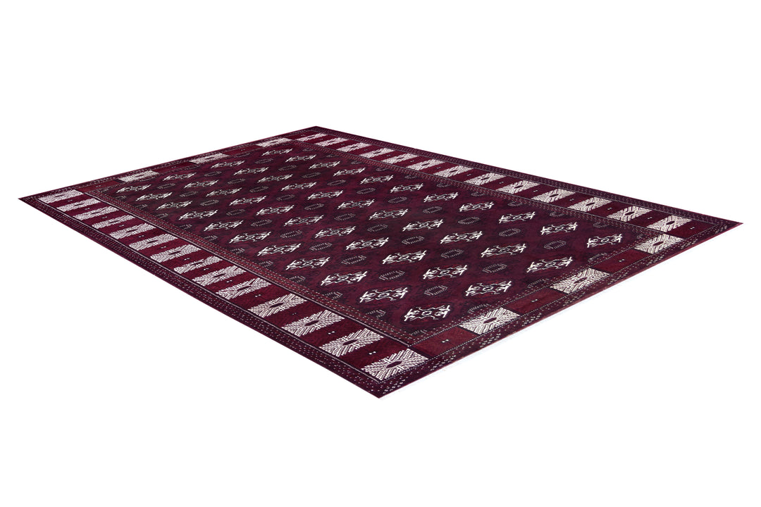 Turkoman Burgundy Rug