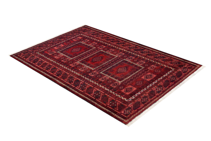 Baluch Vintage Geometric Wool Rug