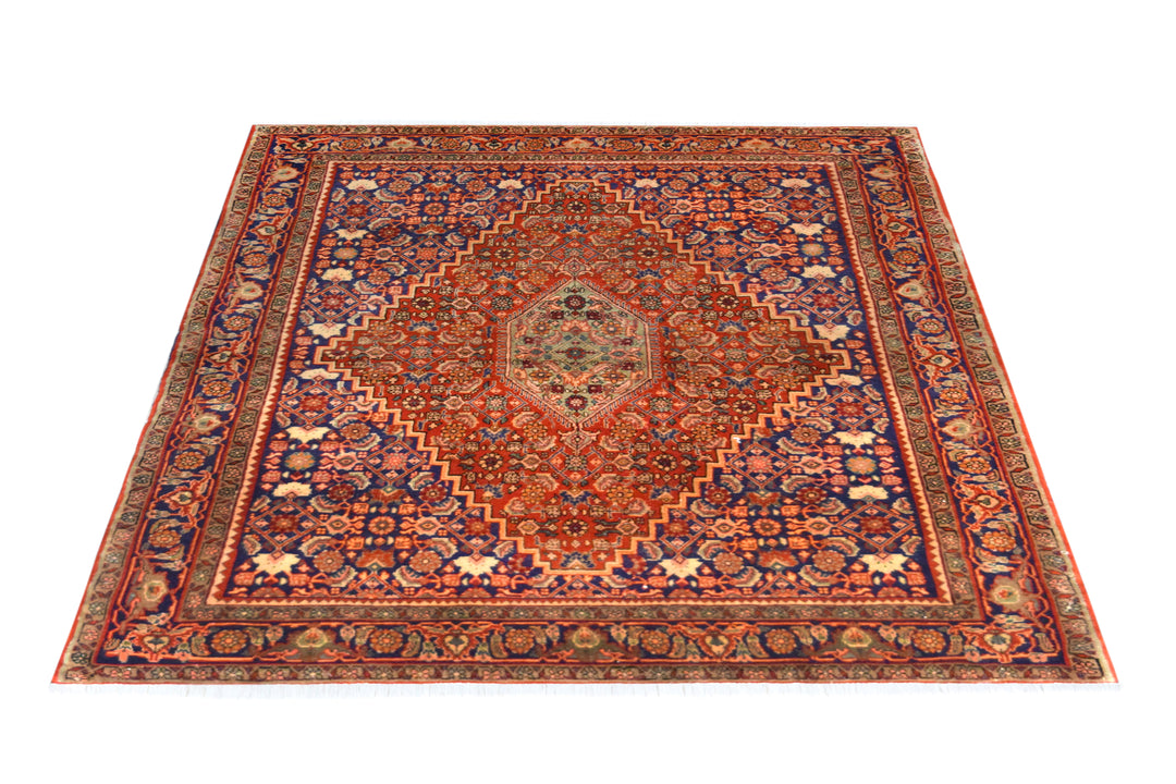 Bijar Medallion Herati Rust Rug