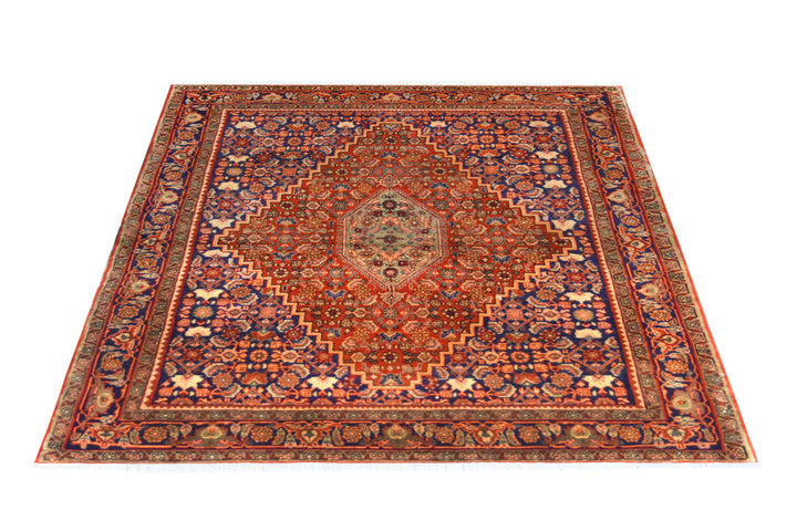 Bijar Medallion Herati Rust Rug