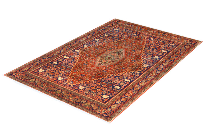 Bijar Medallion Herati Rust Rug