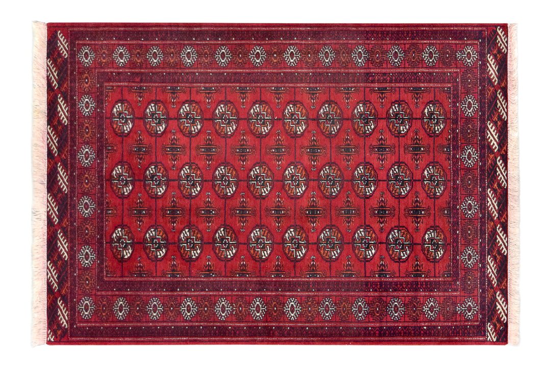 Persian Turkoman Red Rug