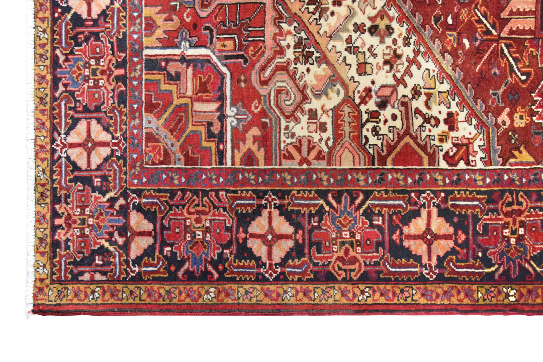 Persian Heriz Diamond Rug