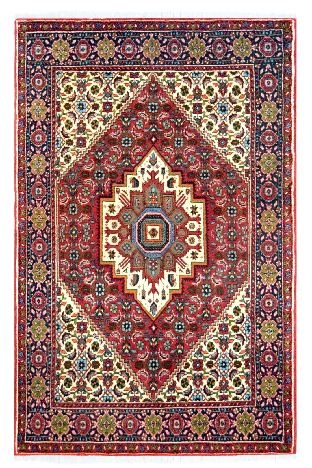 Bijar Medallion Light Rust Rug