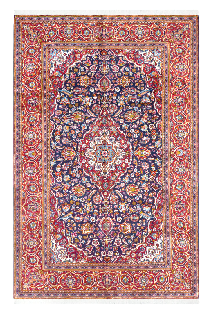 Kashan Shadsar Signed Medallion Rug