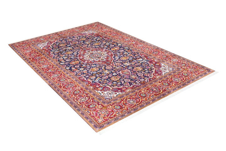 Kashan Shadsar Signed Medallion Rug