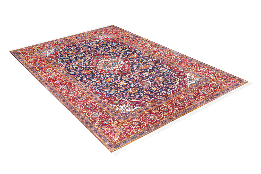 Kashan Shadsar Signed Medallion Rug