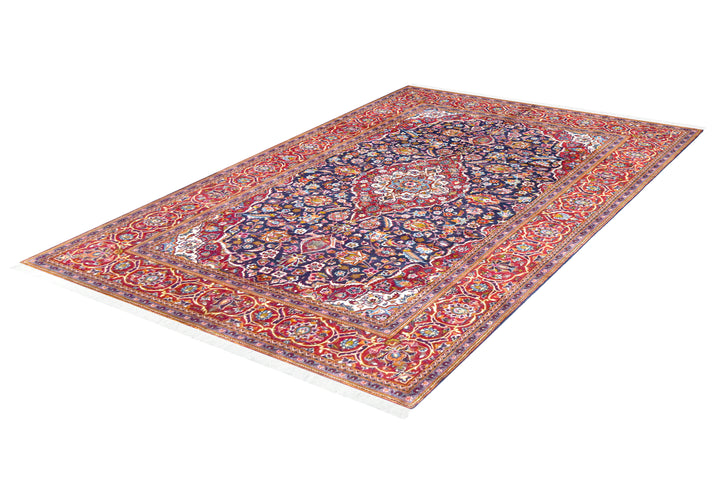 Kashan Shadsar Signed Medallion Rug