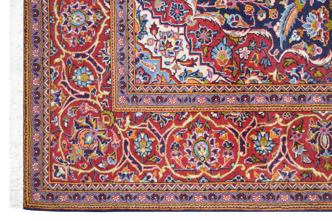 Kashan Shadsar Signed Medallion Rug