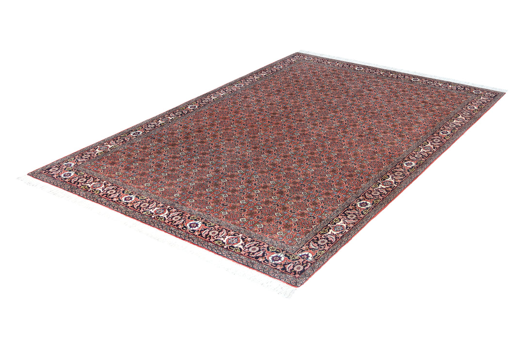 Bijar Herati Rust Rug