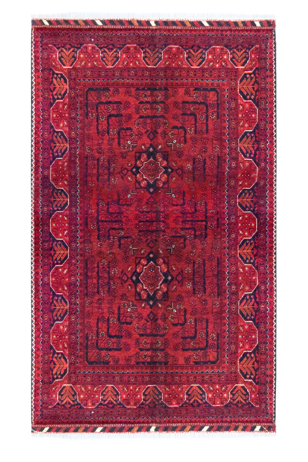 Khal Mohammadi Geometric Red Rug