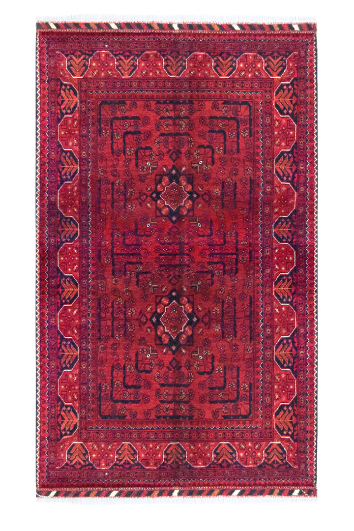 Khal Mohammadi Geometric Red Rug